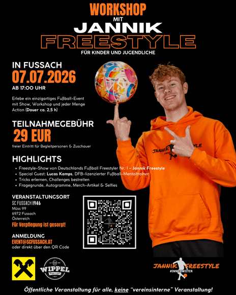 Jannik Freestyle kommt nach Fussach!